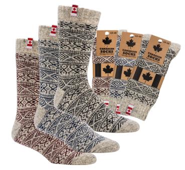 2 Paar TippTexx 24 Canadian Socks THERMO-Wollsocken